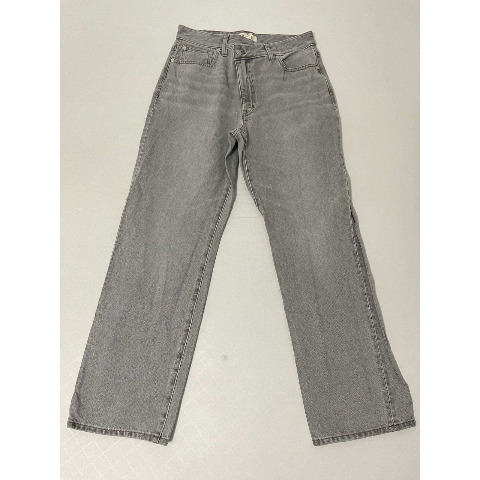 Madewell Curvy 90's Straight Jeans Womens 28 Gray High Rise